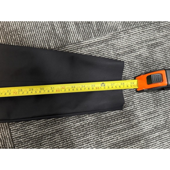 St. John Black Pants Ankle 28" Inseam Women's Sz 12 Side Zip Travel Easy Care - Picture 9 of 15